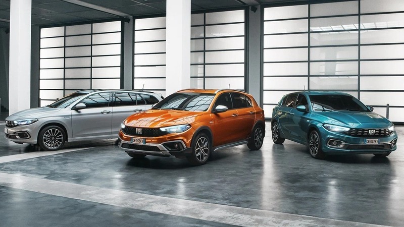  modelli di fiat tipo nuova colore di arancio blu e grigio