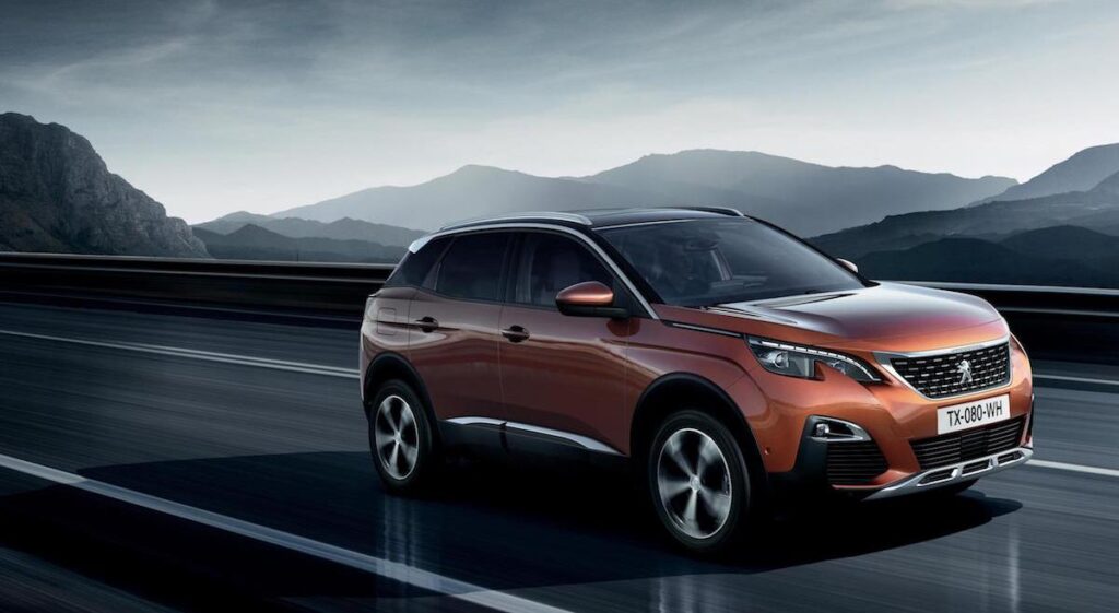 suv 3008 peugeot arancio