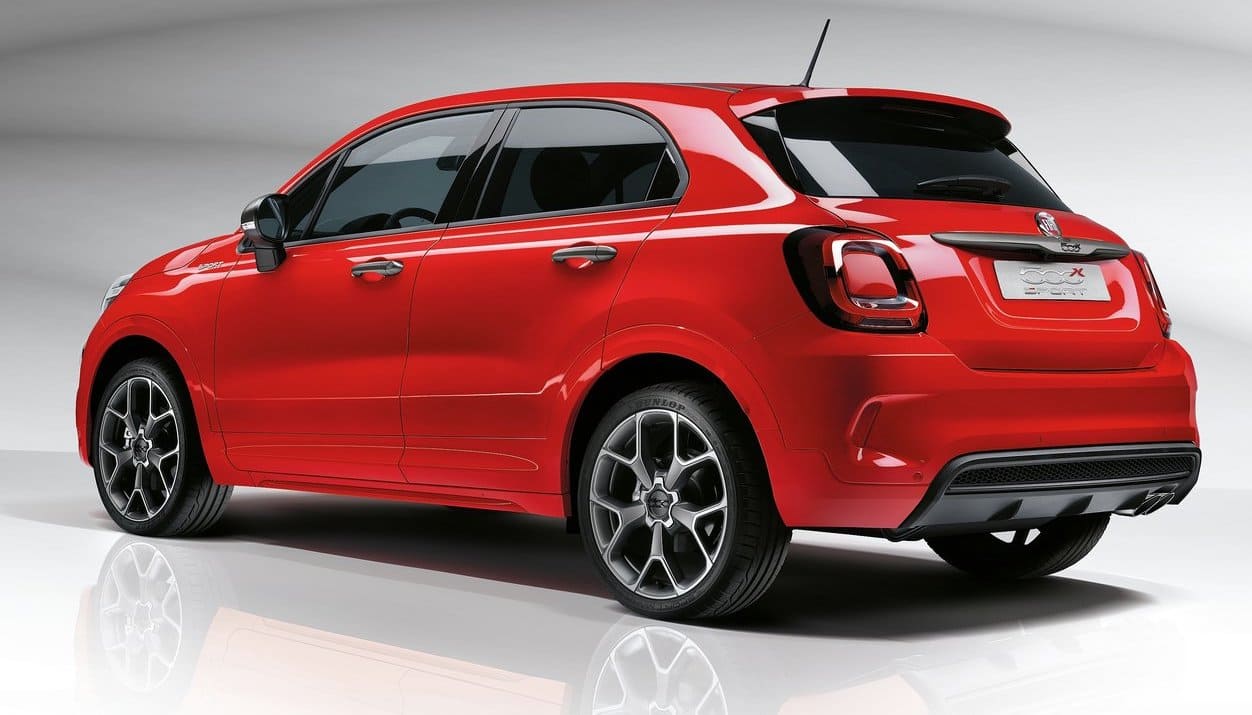 fiat 500x vista posteriore