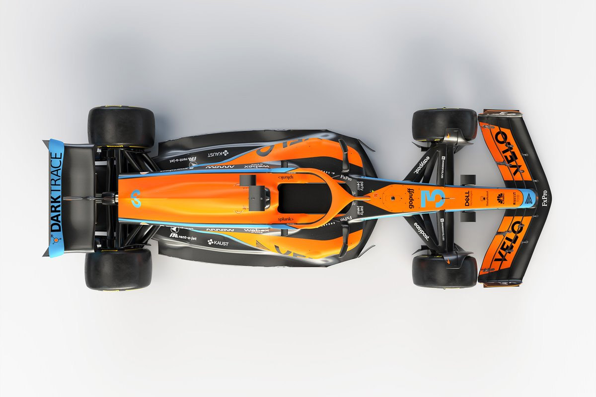 McLaren MCL36 - vista dall'alto