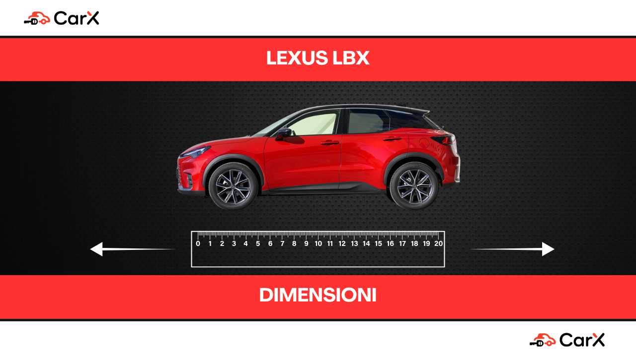 lexus lbx dimensiioni
