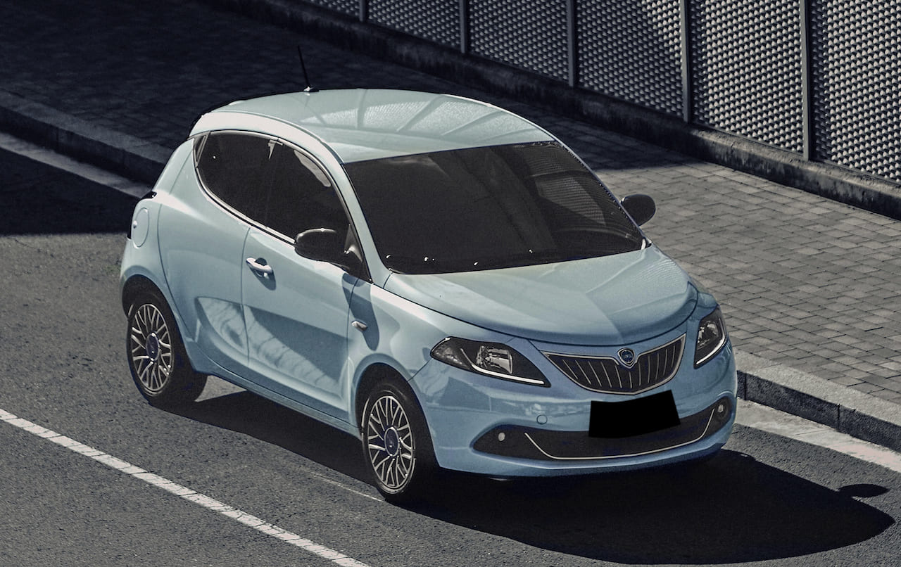 Lancia Ypsilon esterni dall'alto