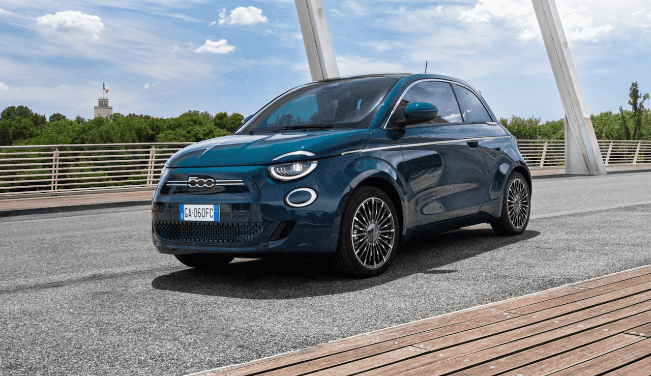 Fiat 500 elettrica esterni