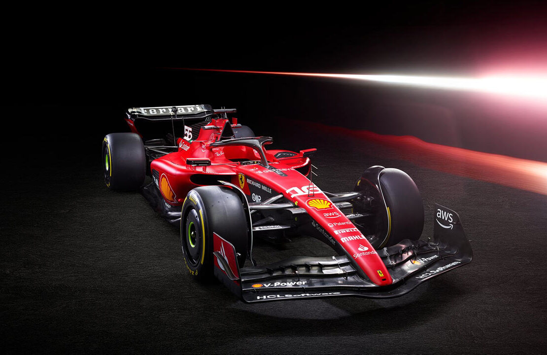 Nuova Ferrari SF-23 angolo frontale