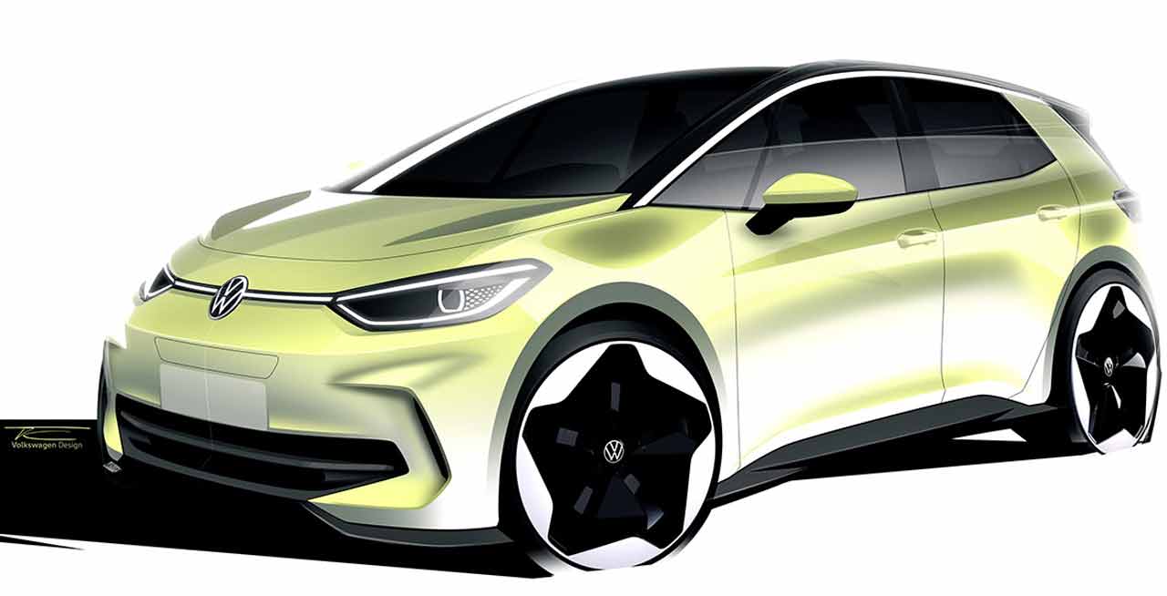 Volkswagen Id.3 restyling sketch