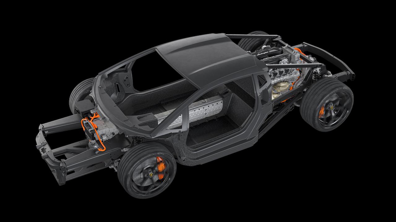 Lamborghini V12 plug in telaio