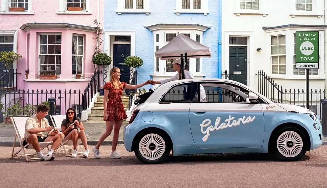 fiat 500e gelateria