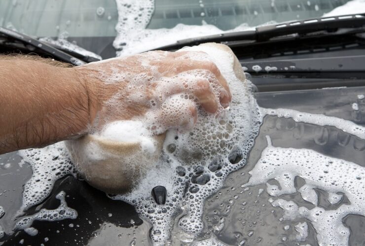 come lavare l'auto d'inverno