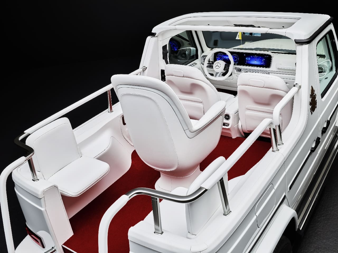 papamobile elettrica mercedes-benz classe g