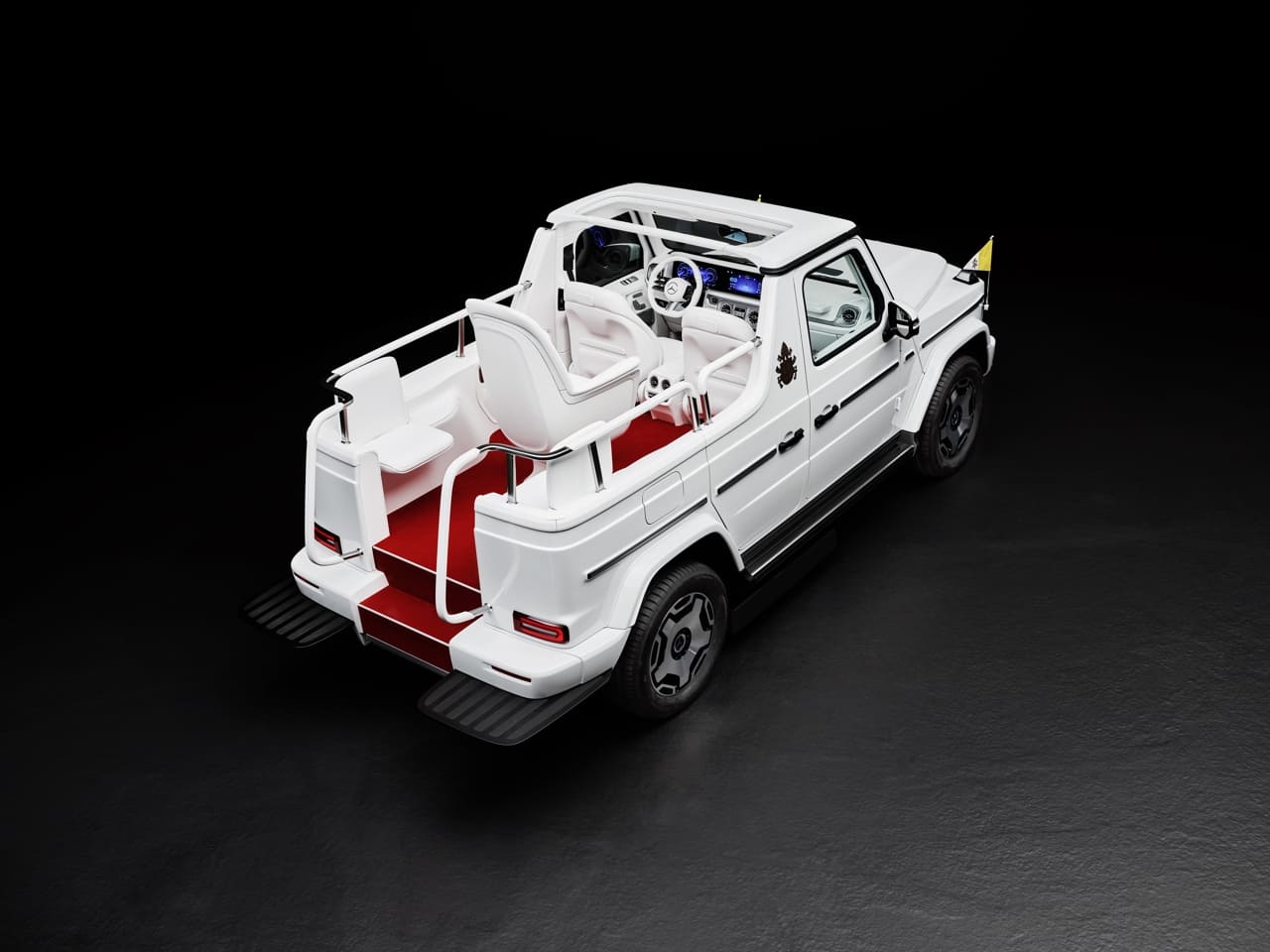 papamobile elettrica mercedes-benz classe g