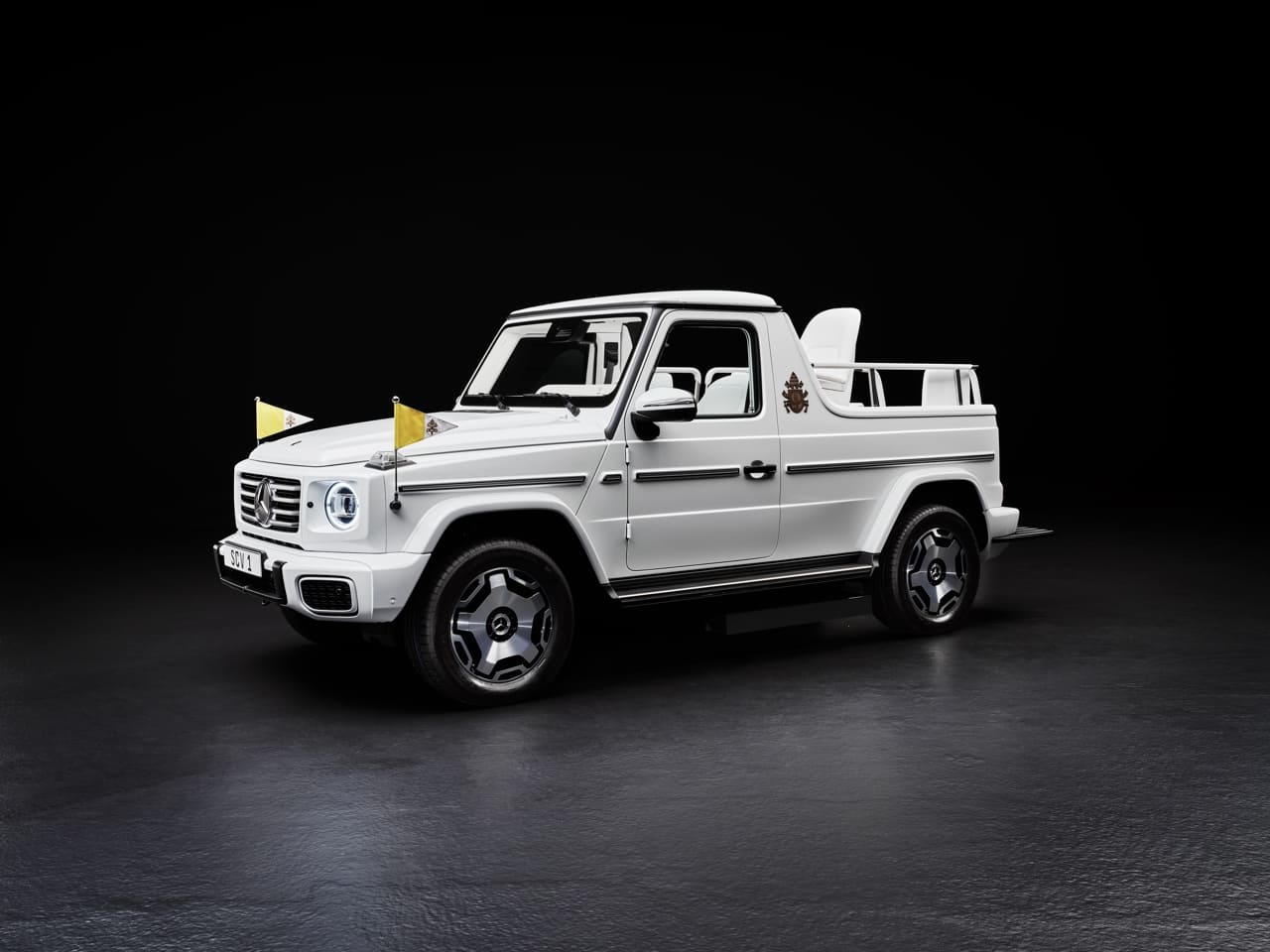 papamobile elettrica mercedes-benz classe g