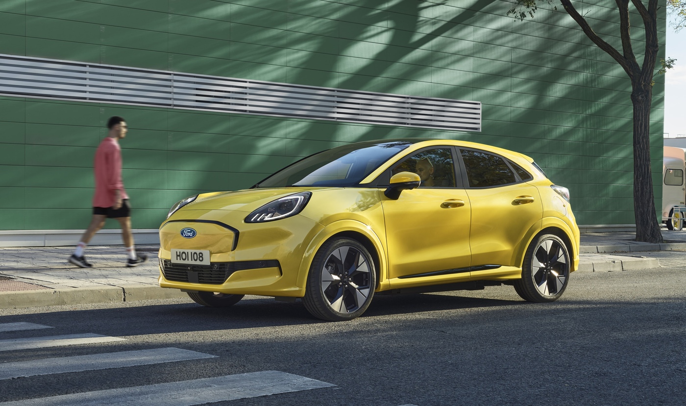 ford puma elettrica prova su strada