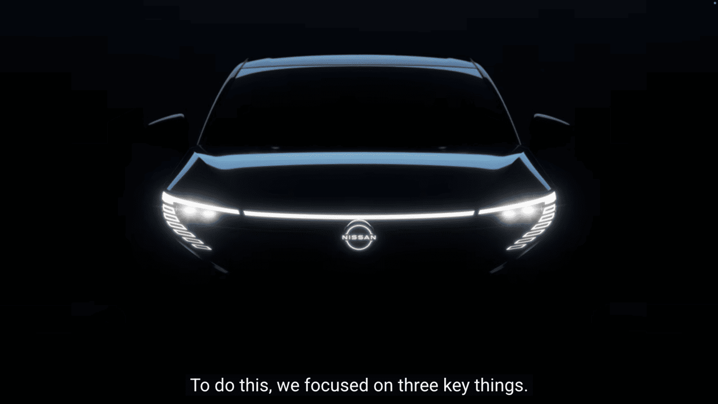 nuova nissan leaf teaser