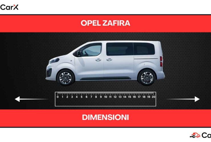 opel zafira dimensioni