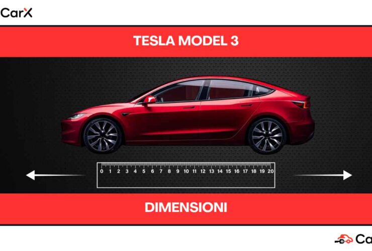 tesla model 3 dimensioni