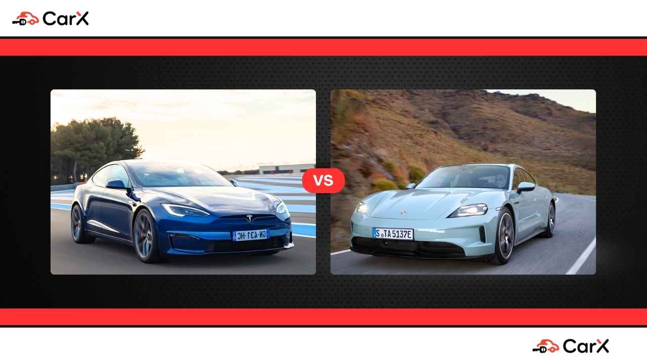Tesla Model S vs Porsche Taycan