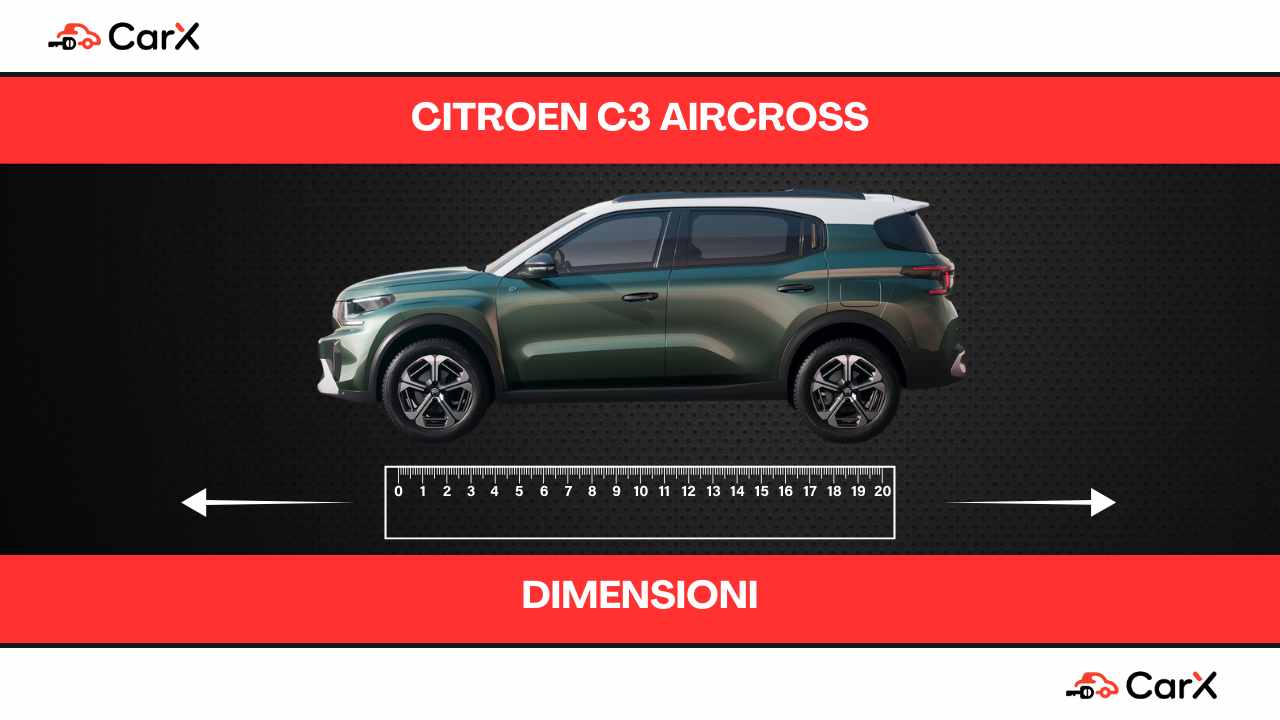 Citroën C3 Aircross dimensioni