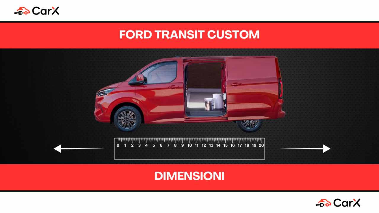 Ford Transit Custom dimensioni