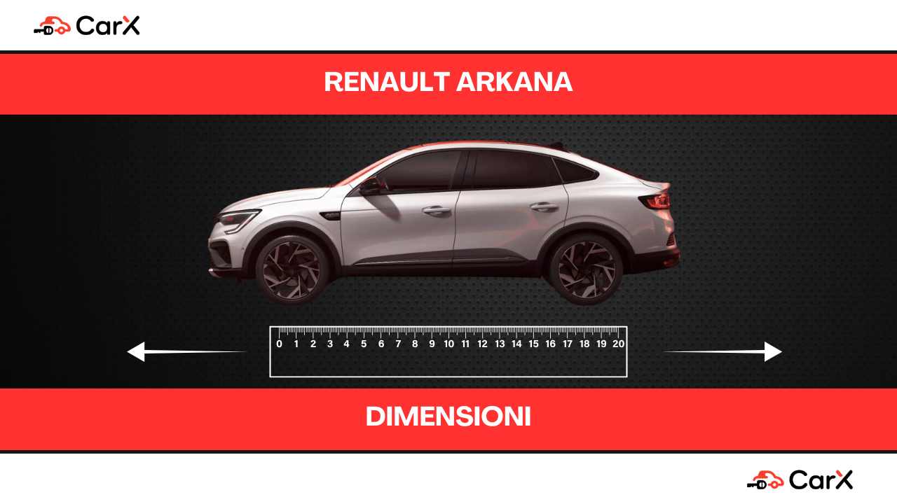 renault arkana dimensioni