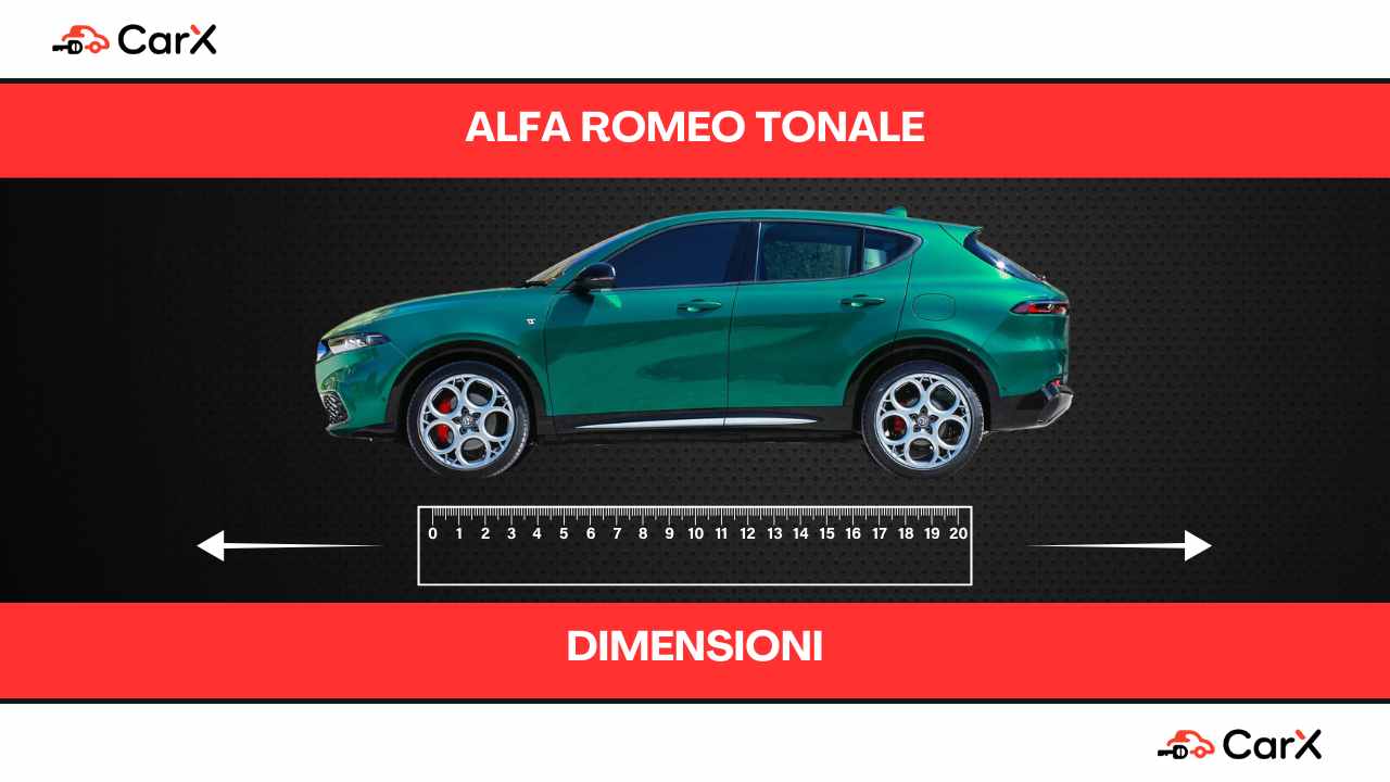 alfa romeo tonale dimensioni