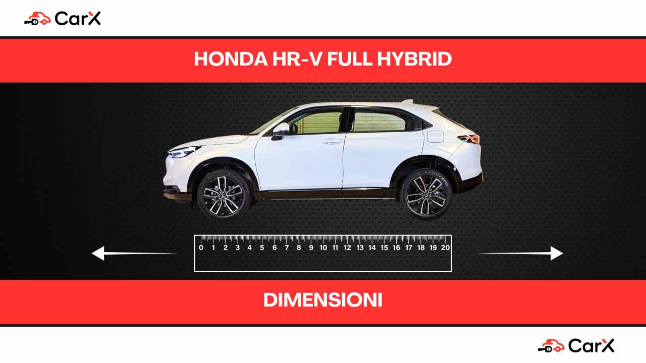 Honda HR-V Full Hybrid dimensioni