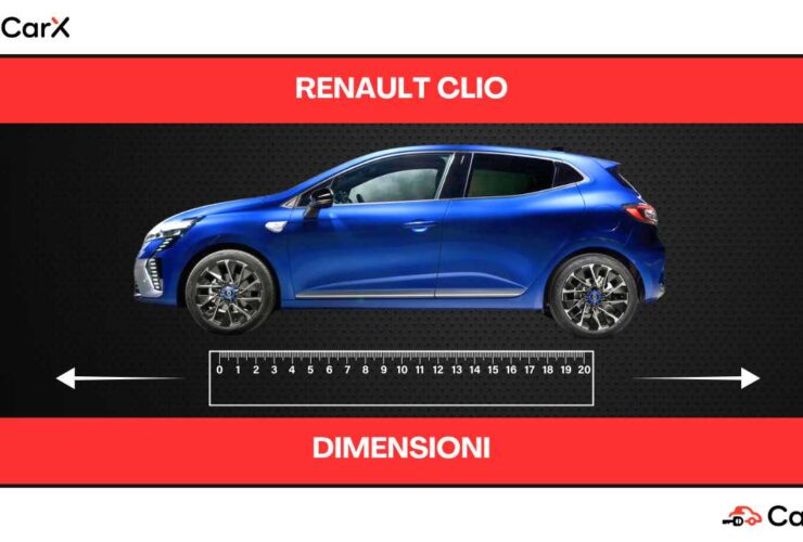 renault clio dimensioni