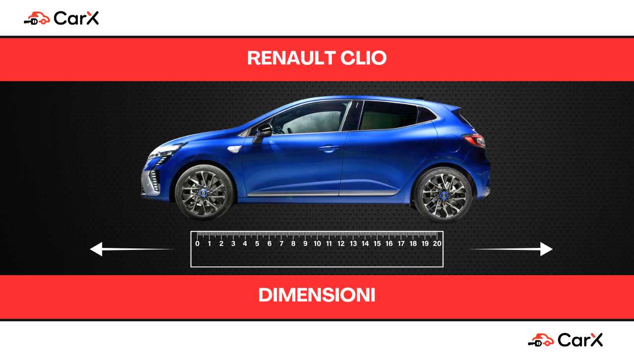 renault clio dimensioni
