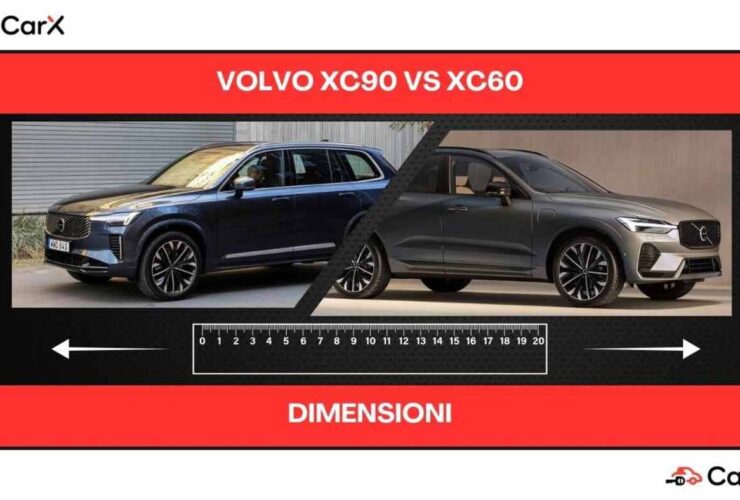 dimensioni volvo xc90 vs xc60