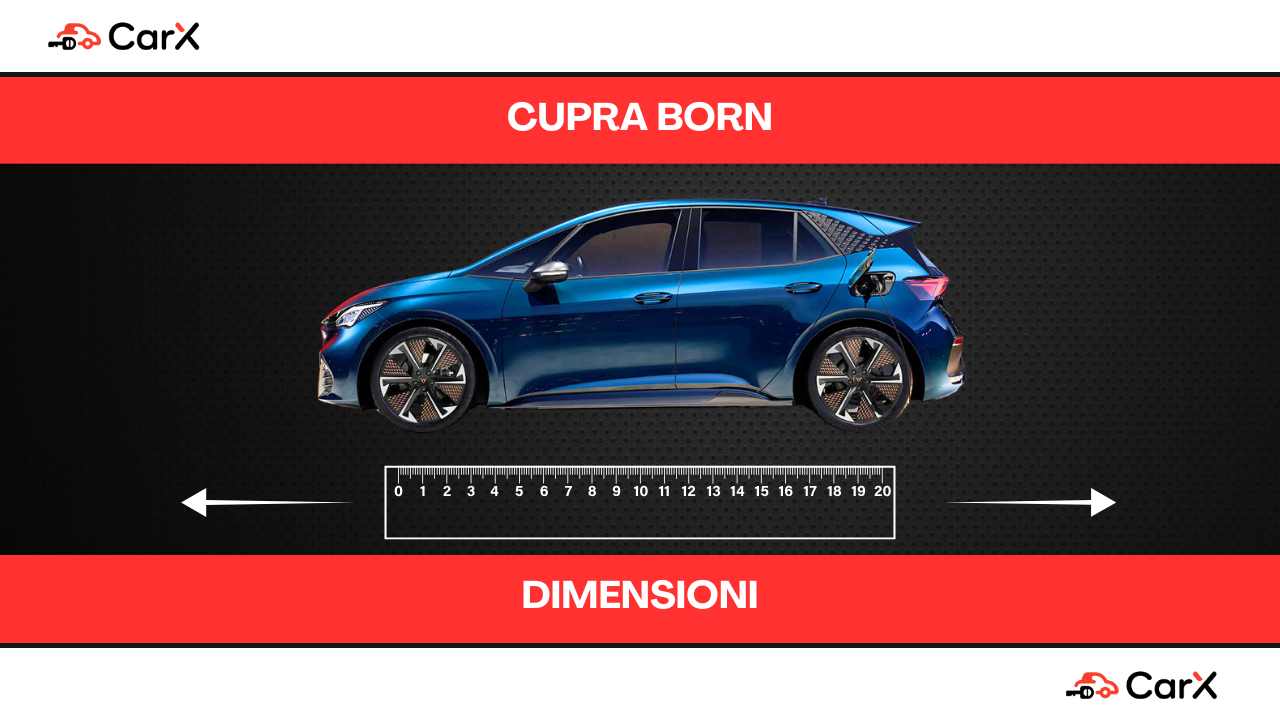 cupra born dimensioni
