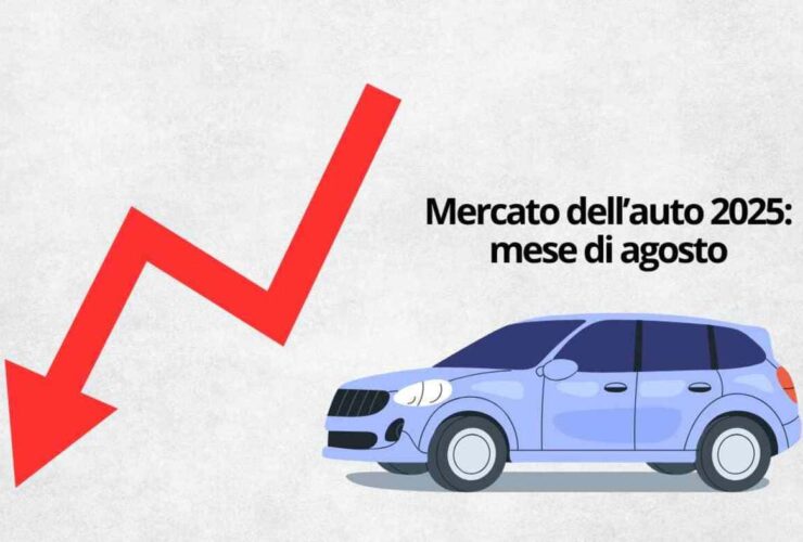 Mercato auto Italia agosto 2025