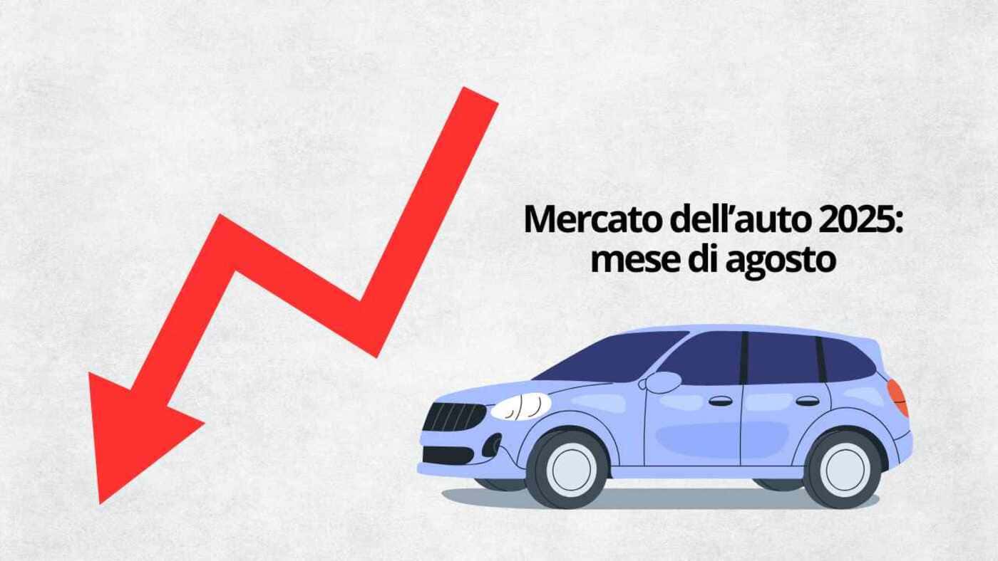 Mercato auto Italia agosto 2025