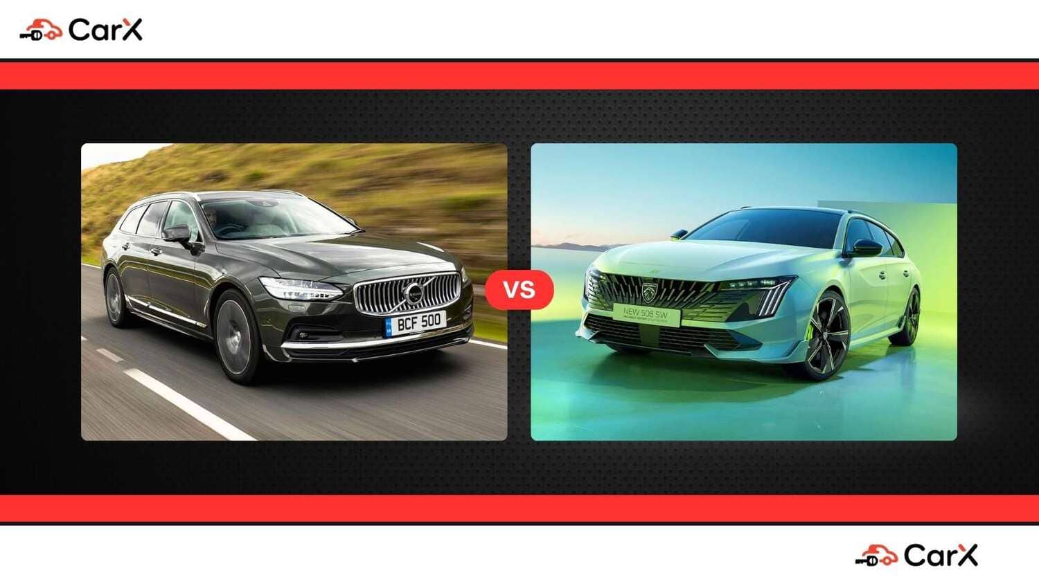 Volvo V90 vs Peugeot 508 SW