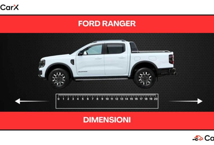 ford ranger dimensioni