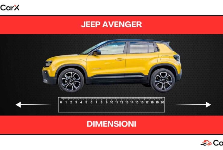 jeep avenger dimensioni