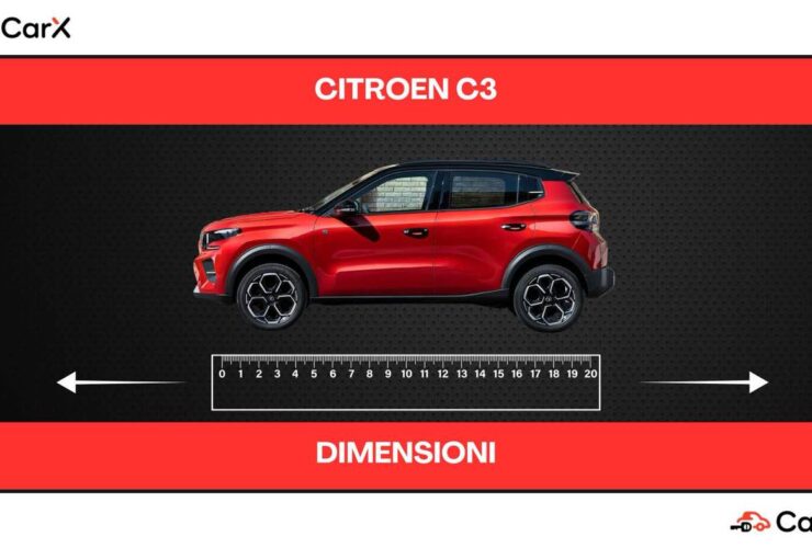 Dimensioni Citroën C3