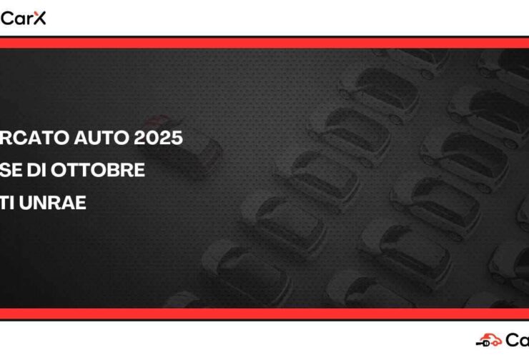 mercato auto unrae ottobre 2025