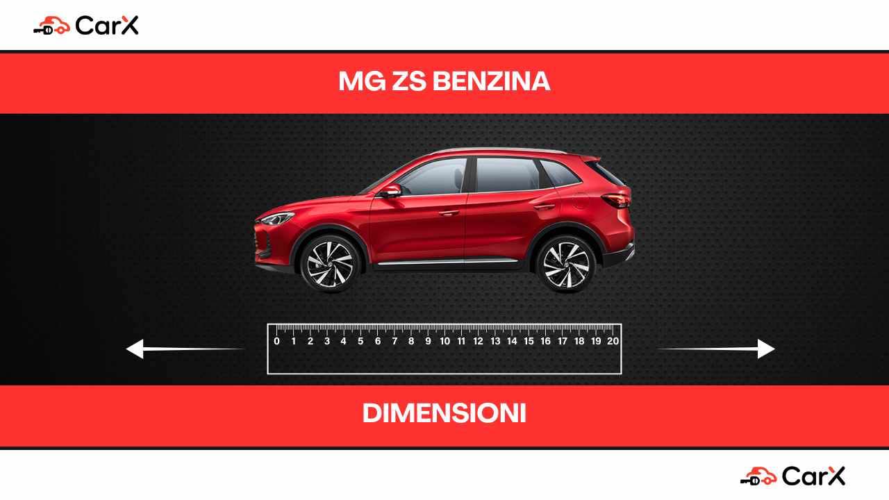 mg zs benzina dimensioni