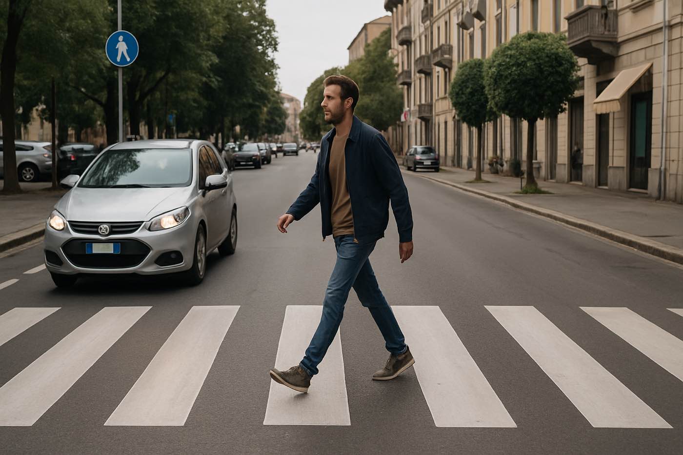 pedoni sulle strisce