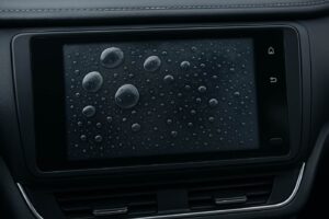 Schermo infotainment con le bolle