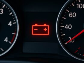 spia batteria accesa